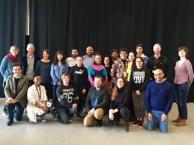 Sujaya Dasgupta has posted a group picture with a lot of artists posing together.